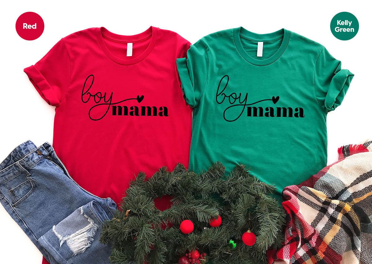 Mom and Boy Shirt. Mama Love Shirt. Gift For Mother Tee
