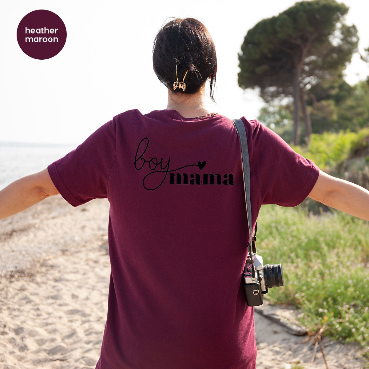 Mom and Boy Shirt. Mama Love Shirt. Gift For Mother Tee