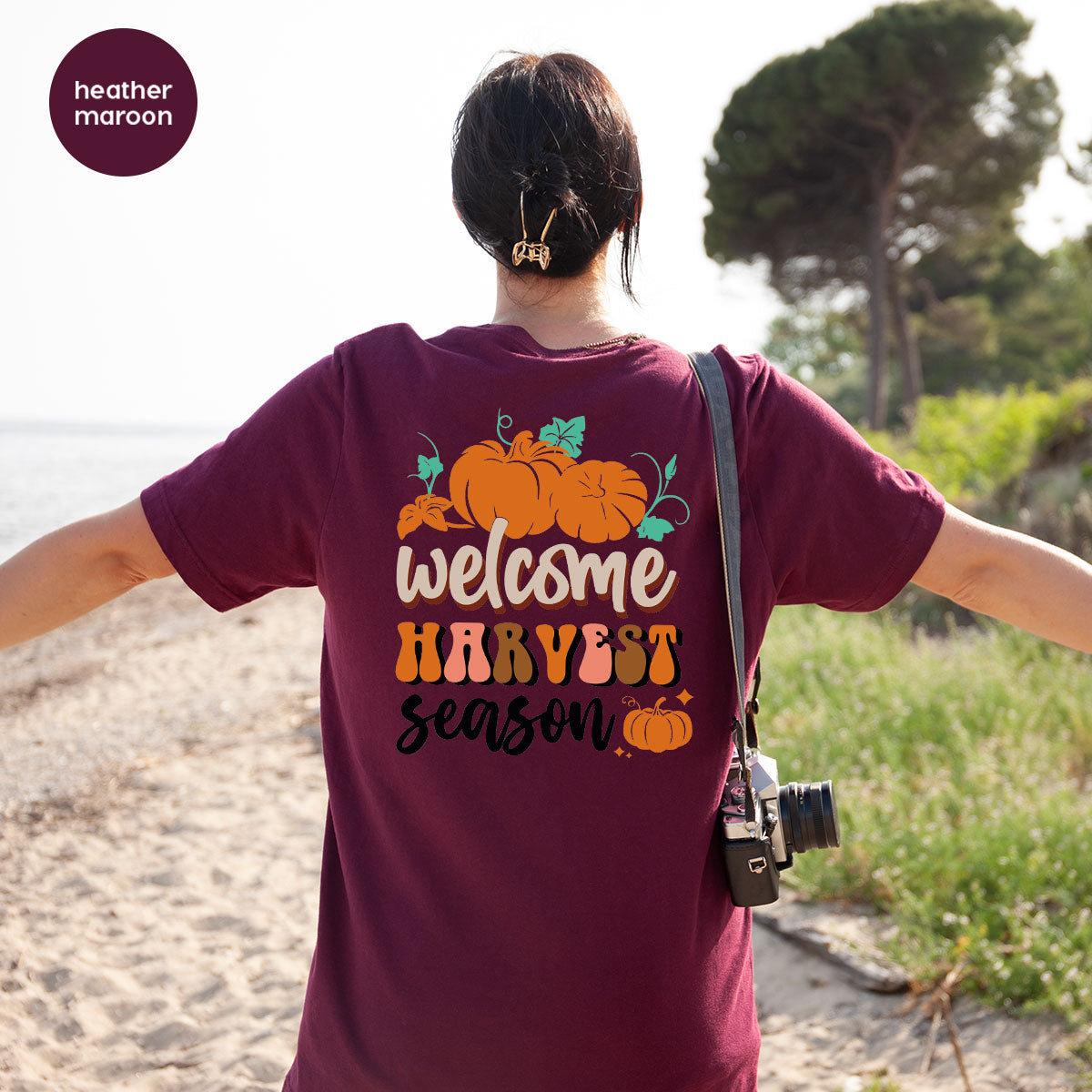 Pumpkin Harvest Season Shirt, 2022 Fall Pumpkin Season T-Shirt, Pumpkin Design Tee