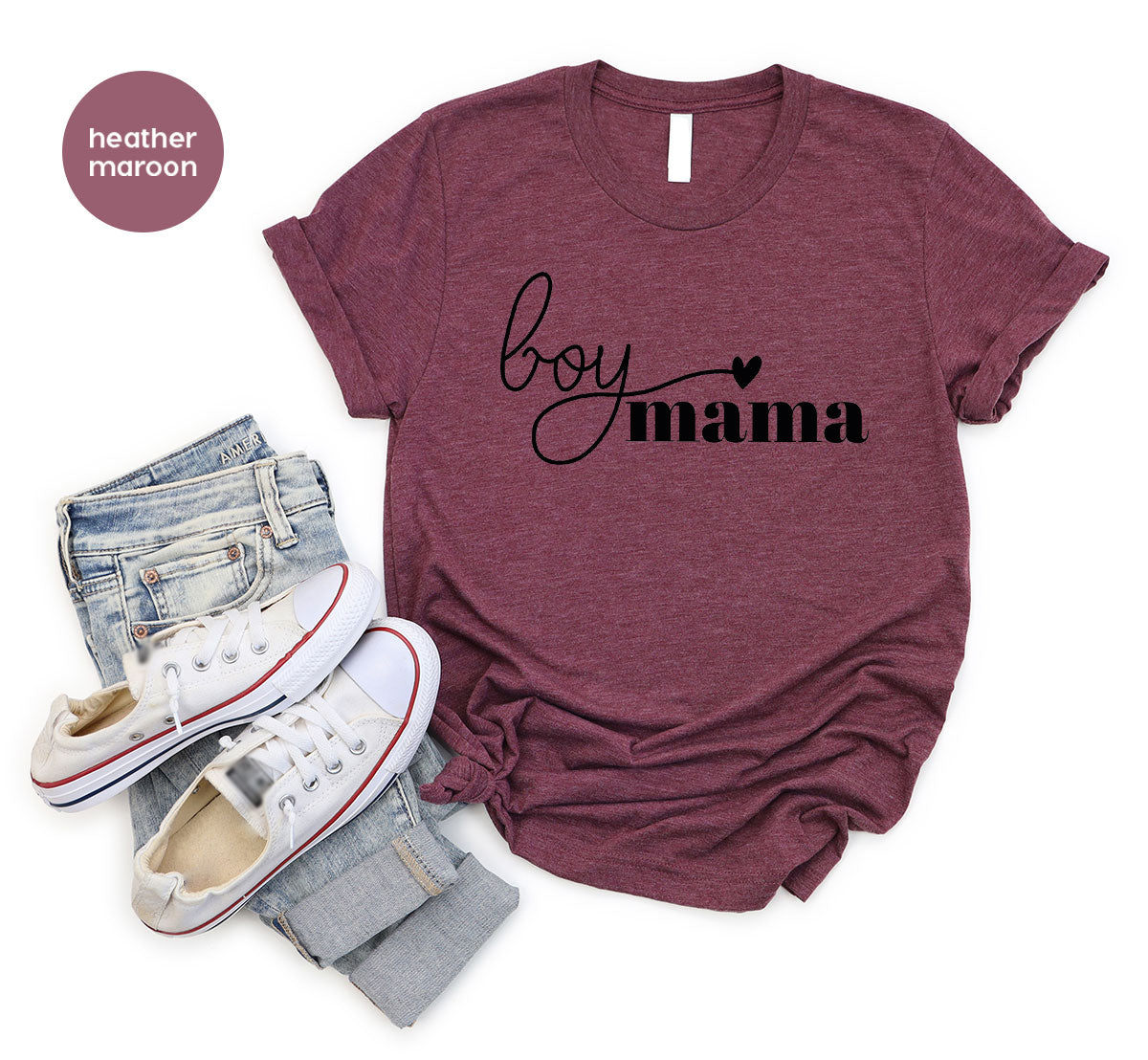 Mom and Boy Shirt. Mama Love Shirt. Gift For Mother Tee