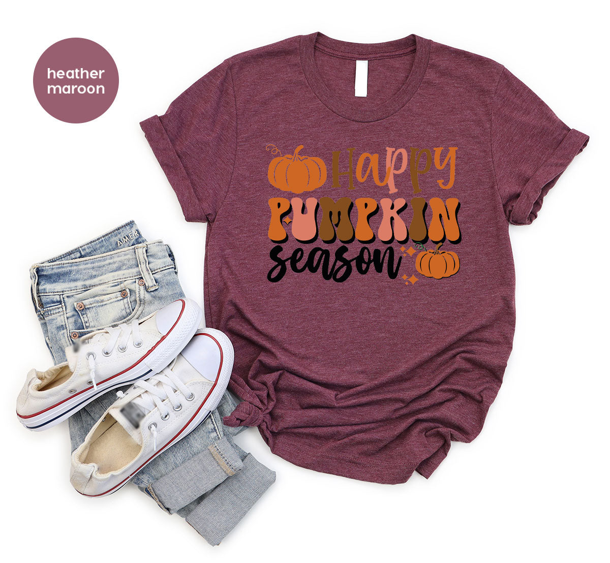 Happy Pumpkin Shirt, 2022 Pumpkin Season Shirt, Design Pumpkin T-Shirt