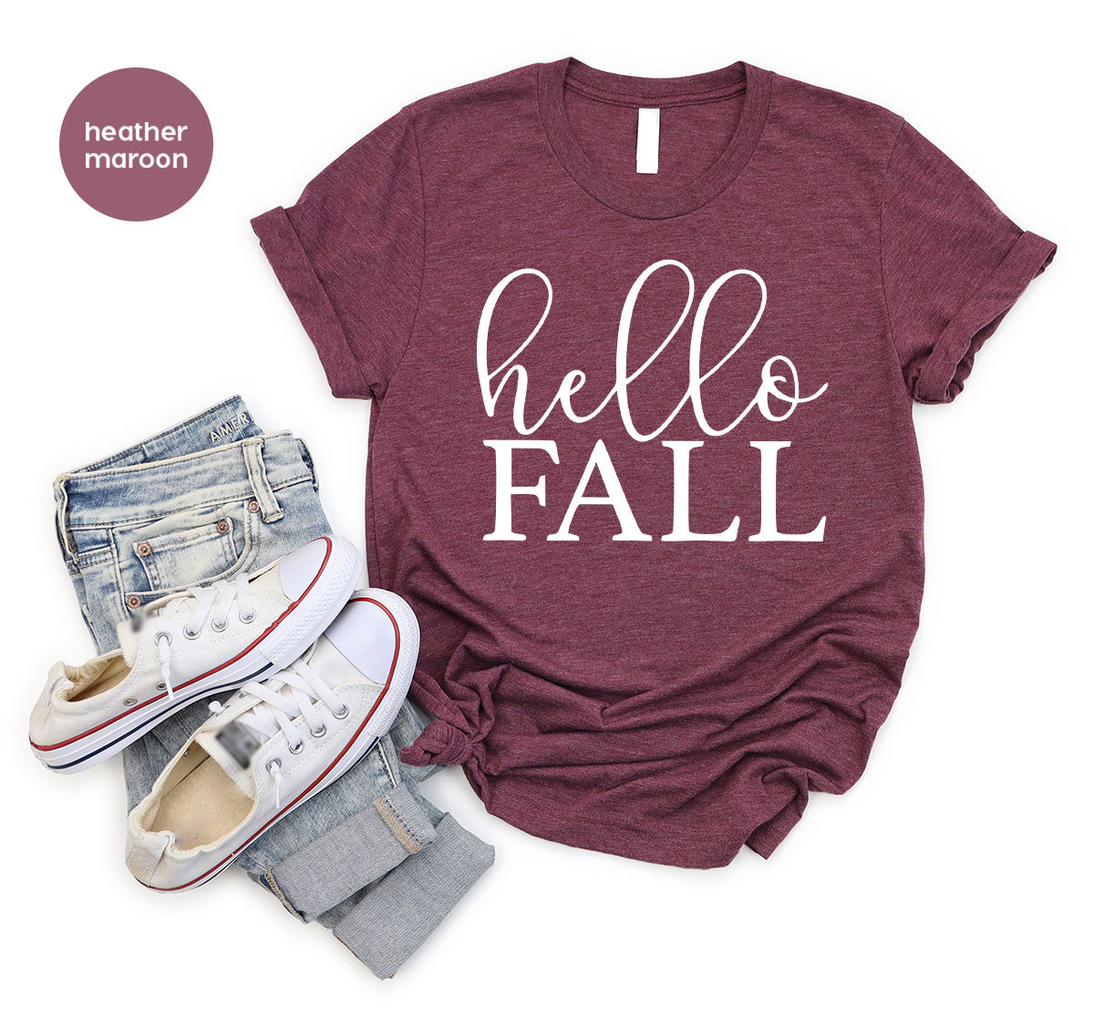 Hello Fall Shirt, Fall 2022 T-Shirt, Fall Tee, Men's Fall Shirt, Women's Fall Shirt