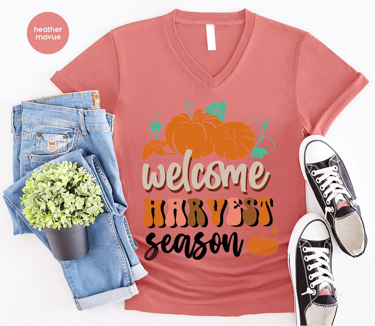 Pumpkin Harvest Season Shirt, 2022 Fall Pumpkin Season T-Shirt, Pumpkin Design Tee