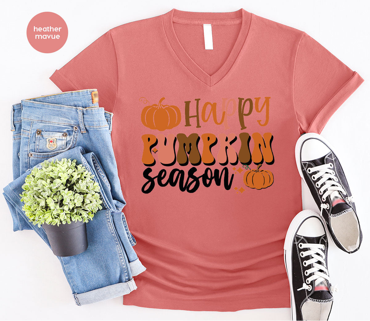 Happy Pumpkin Shirt, 2022 Pumpkin Season Shirt, Design Pumpkin T-Shirt
