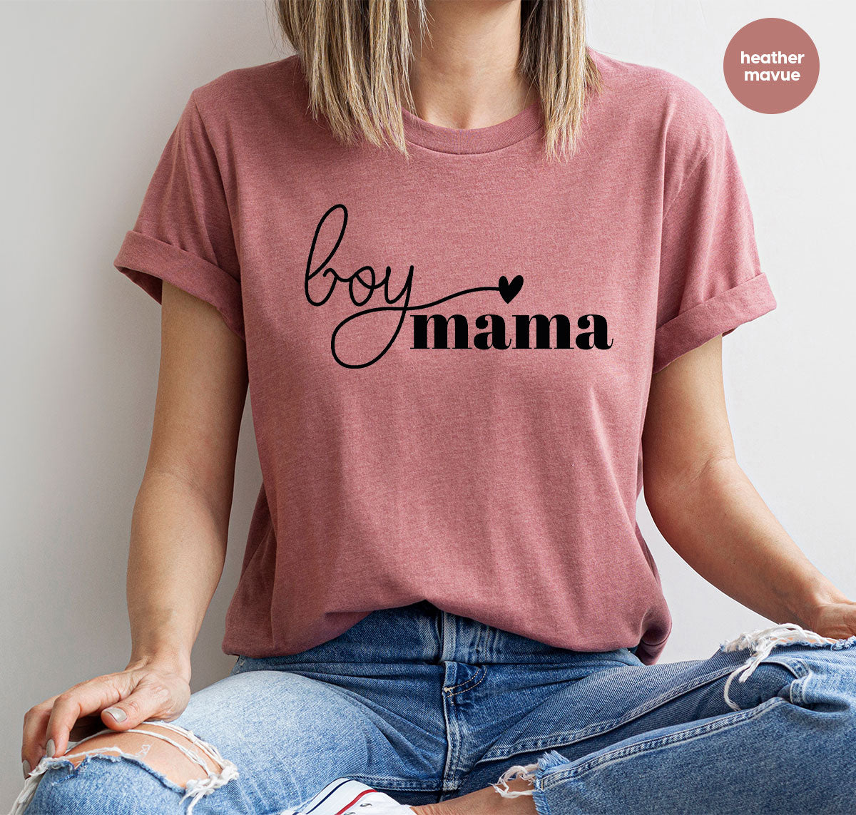 Mom and Boy Shirt. Mama Love Shirt. Gift For Mother Tee