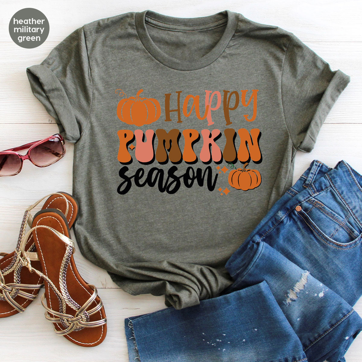 Happy Pumpkin Shirt, 2022 Pumpkin Season Shirt, Design Pumpkin T-Shirt