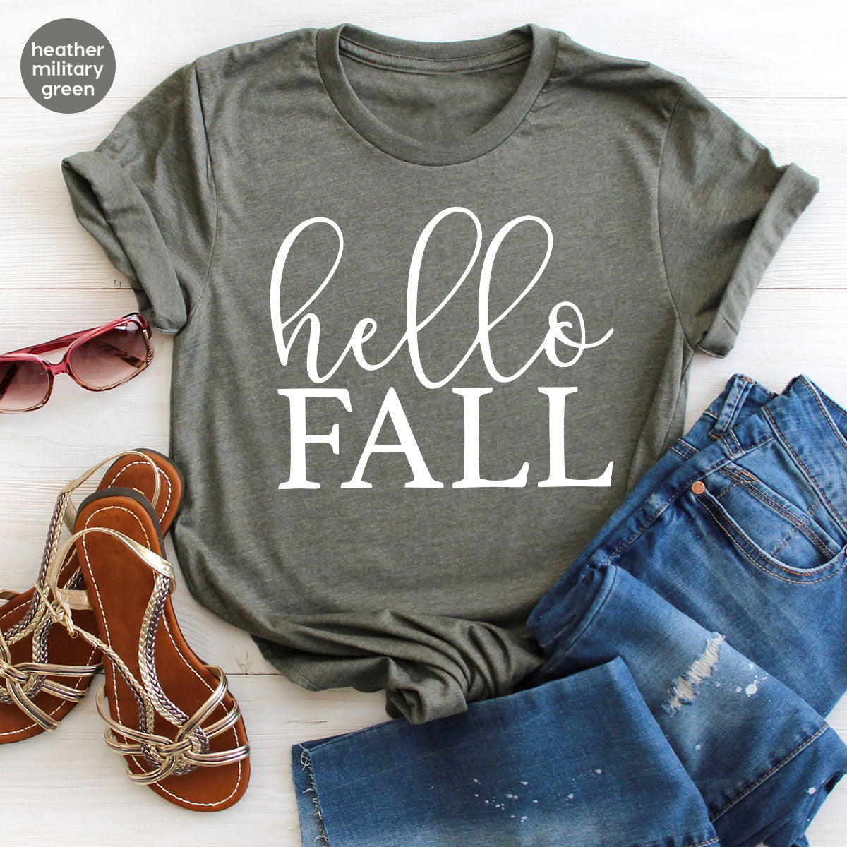 Hello Fall Shirt, Fall 2022 T-Shirt, Fall Tee, Men's Fall Shirt, Women's Fall Shirt