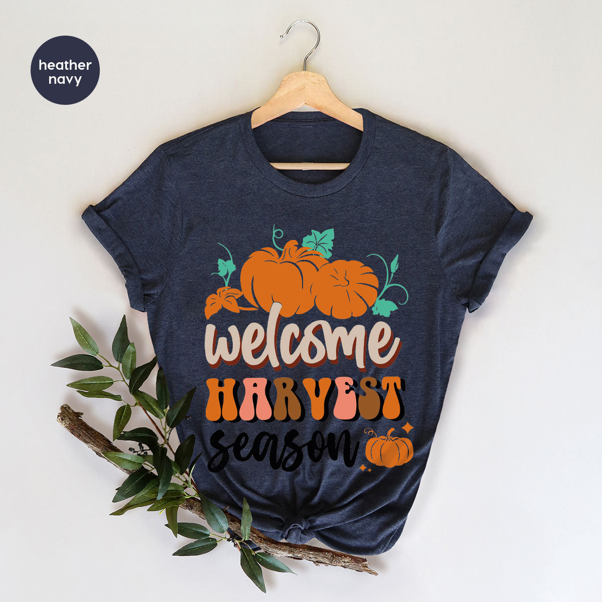 Pumpkin Harvest Season Shirt, 2022 Fall Pumpkin Season T-Shirt, Pumpkin Design Tee