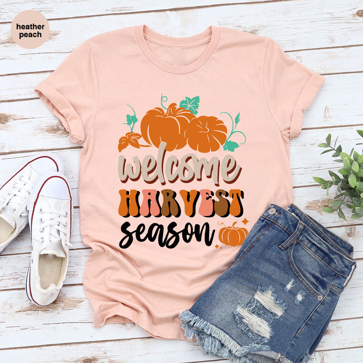 Pumpkin Harvest Season Shirt, 2022 Fall Pumpkin Season T-Shirt, Pumpkin Design Tee