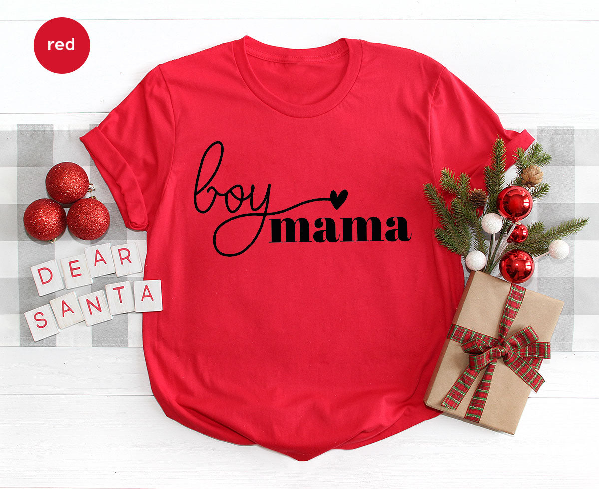 Mom and Boy Shirt. Mama Love Shirt. Gift For Mother Tee