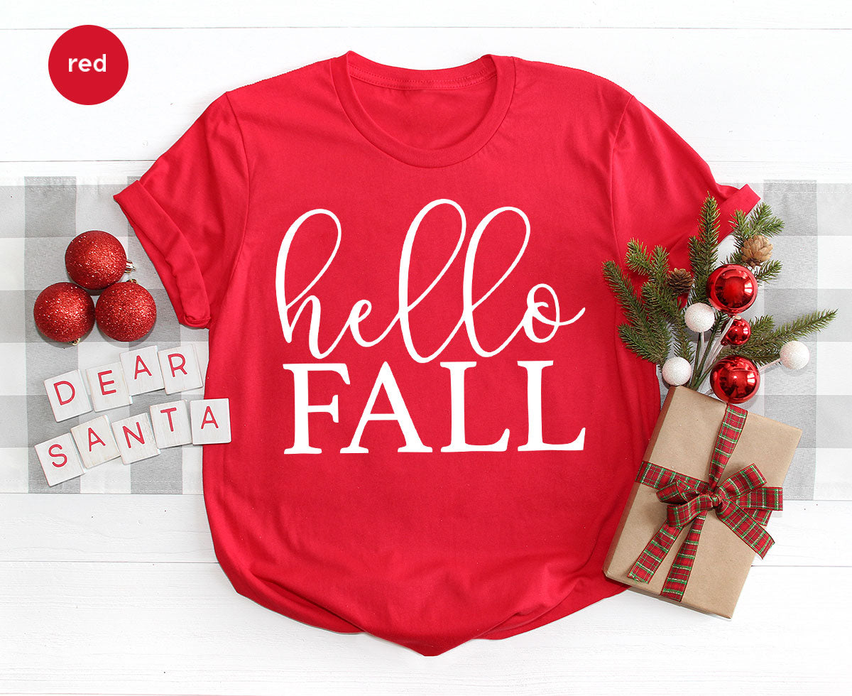 Hello Fall Shirt, Fall 2022 T-Shirt, Fall Tee, Men's Fall Shirt, Women's Fall Shirt