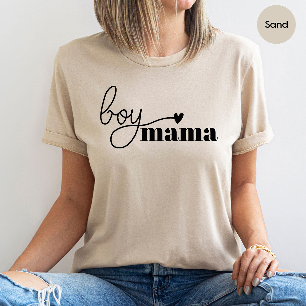 Mom and Boy Shirt. Mama Love Shirt. Gift For Mother Tee