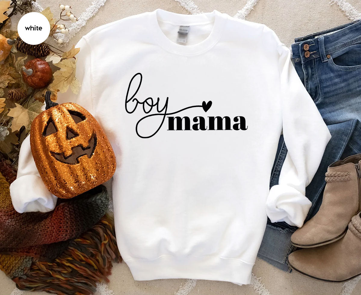 Mom and Boy Shirt. Mama Love Shirt. Gift For Mother Tee
