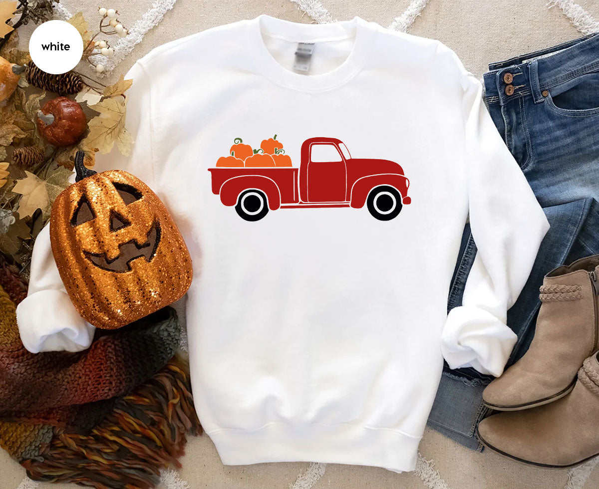 Funny Pumpkin Shirt, Halloween Pumpkin Season Shirt, 2022 Halloween Pumpkin Truck Shirt