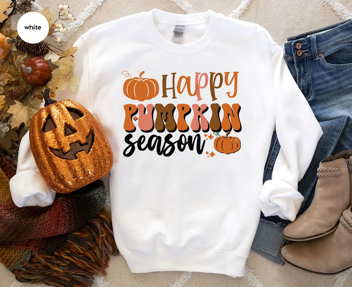 Happy Pumpkin Shirt, 2022 Pumpkin Season Shirt, Design Pumpkin T-Shirt