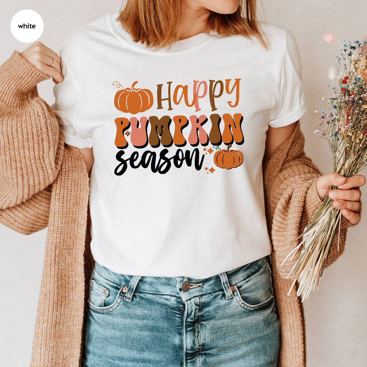 Happy Pumpkin Shirt, 2022 Pumpkin Season Shirt, Design Pumpkin T-Shirt