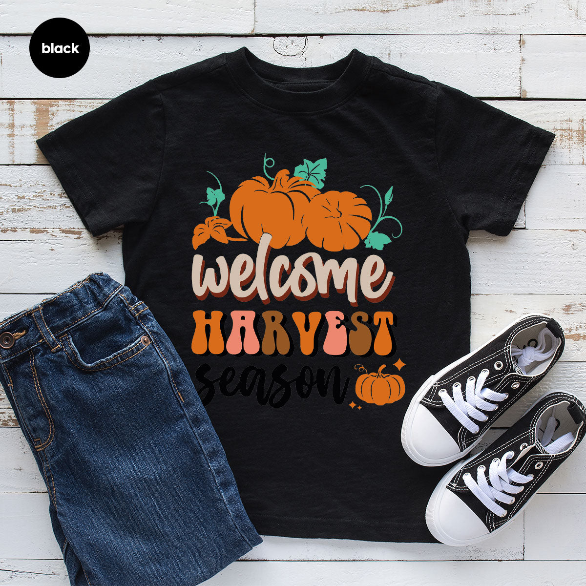 Pumpkin Harvest Season Shirt, 2022 Fall Pumpkin Season T-Shirt, Pumpkin Design Tee
