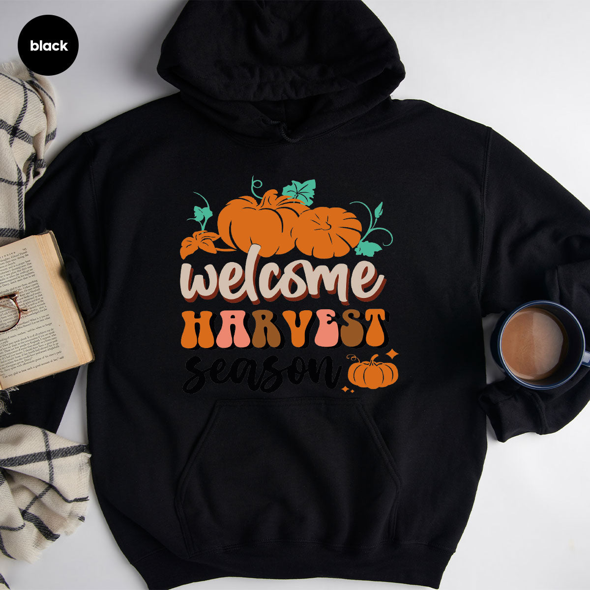 Pumpkin Harvest Season Shirt, 2022 Fall Pumpkin Season T-Shirt, Pumpkin Design Tee