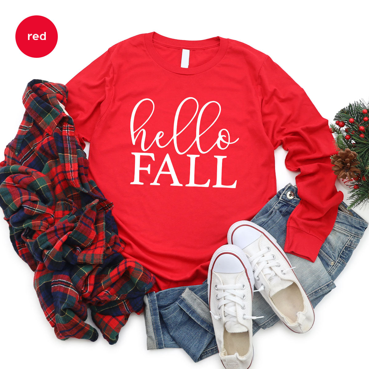 Hello Fall Shirt, Fall 2022 T-Shirt, Fall Tee, Men's Fall Shirt, Women's Fall Shirt