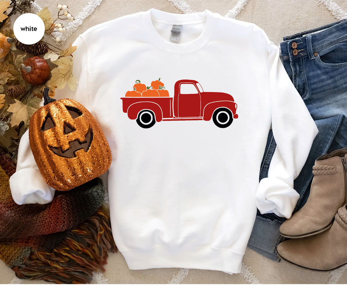 Funny Pumpkin Shirt, Halloween Pumpkin Season Shirt, 2022 Halloween Pumpkin Truck Shirt
