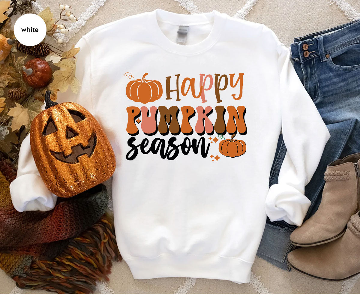 Happy Pumpkin Shirt, 2022 Pumpkin Season Shirt, Design Pumpkin T-Shirt