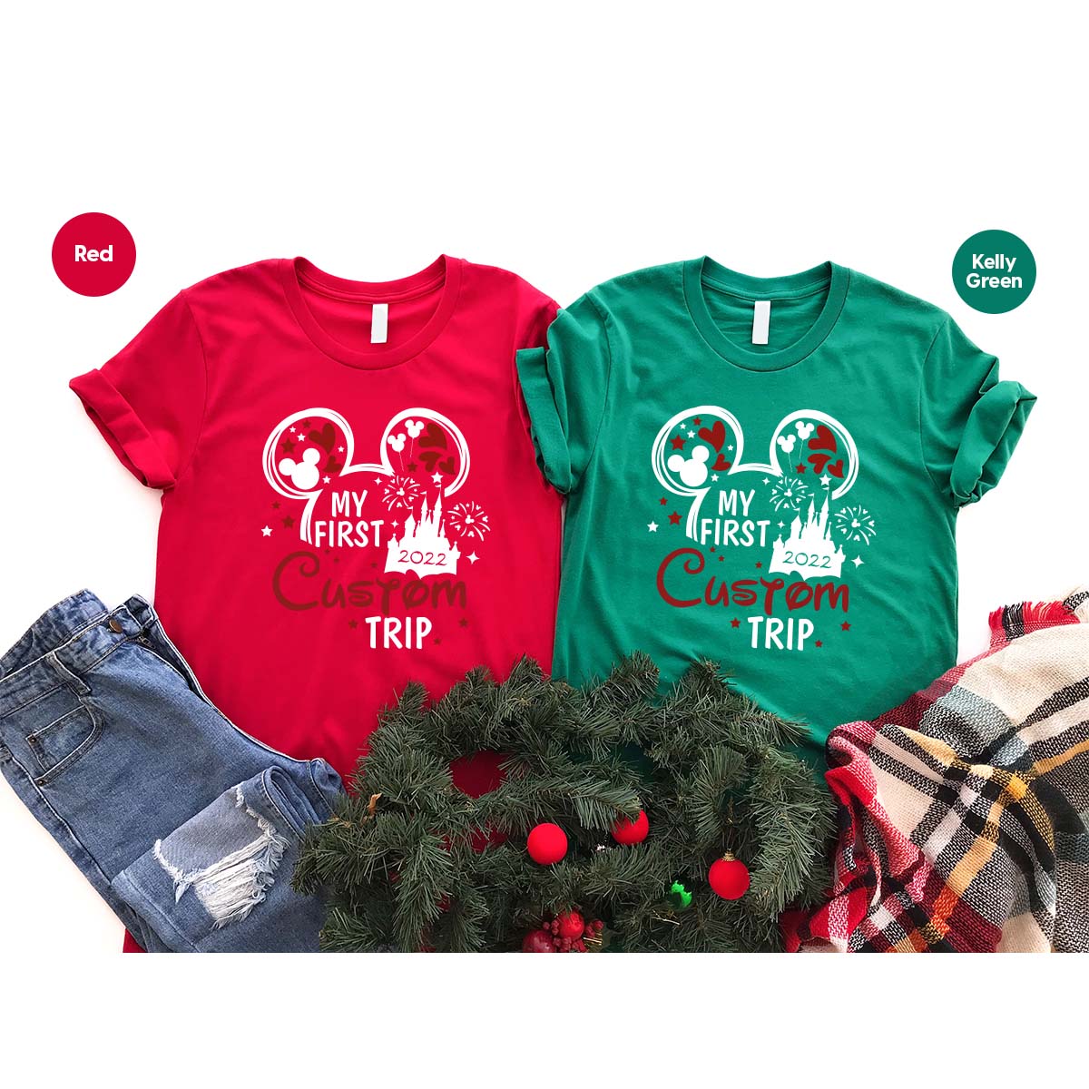 Custom Disney Trip 2023 Shirts, Disney Vacation Matching Family Shirts, Personalized Disney Sweatshirt, Disney Kids Gifts, Kids Mickey Tee