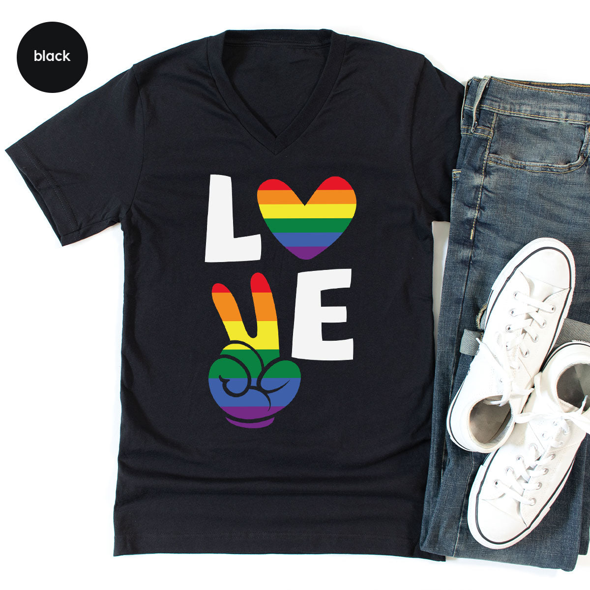LGBT Love Shirt, Rainbow Glory T-Shirt, Pride Tee