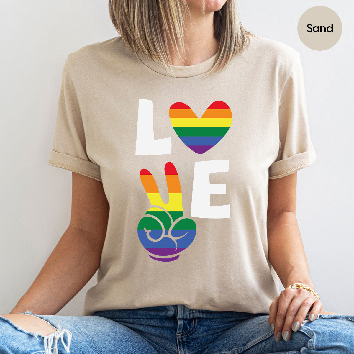 LGBT Love Shirt, Rainbow Glory T-Shirt, Pride Tee