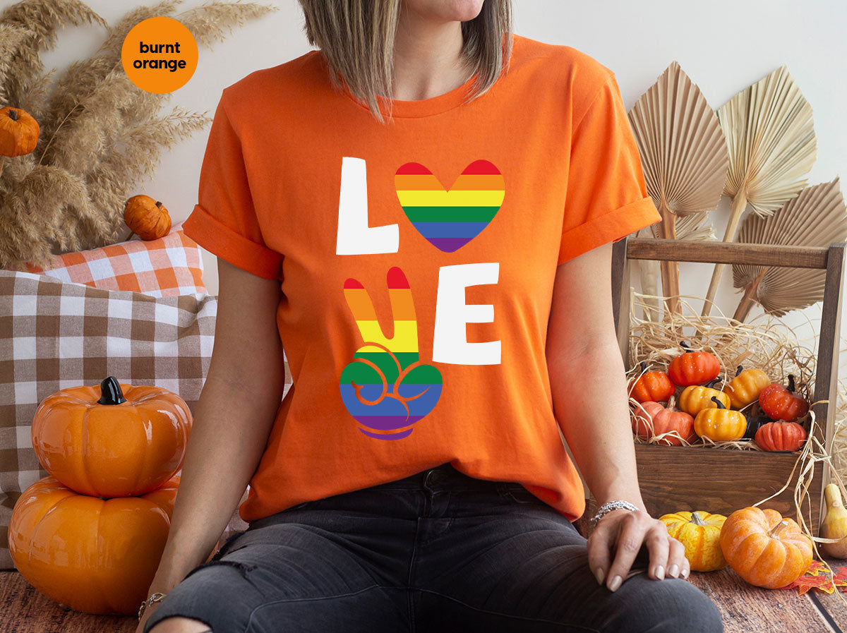 LGBT Love Shirt, Rainbow Glory T-Shirt, Pride Tee