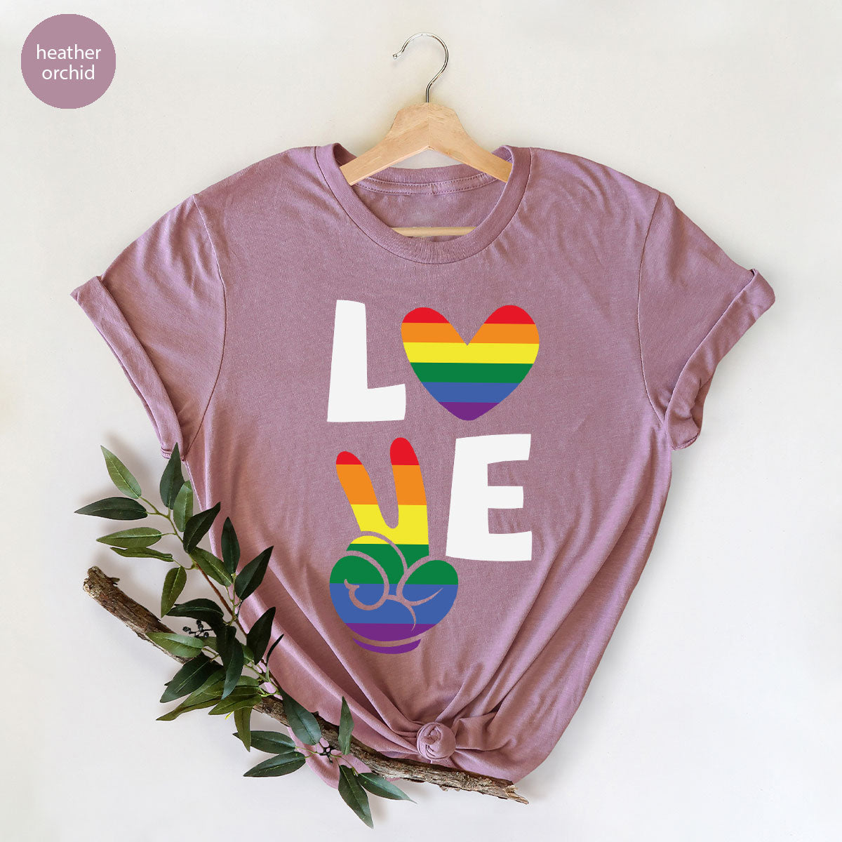 LGBT Love Shirt, Rainbow Glory T-Shirt, Pride Tee