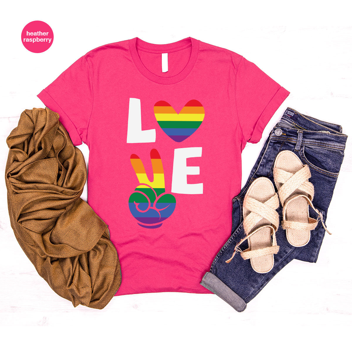 LGBT Love Shirt, Rainbow Glory T-Shirt, Pride Tee