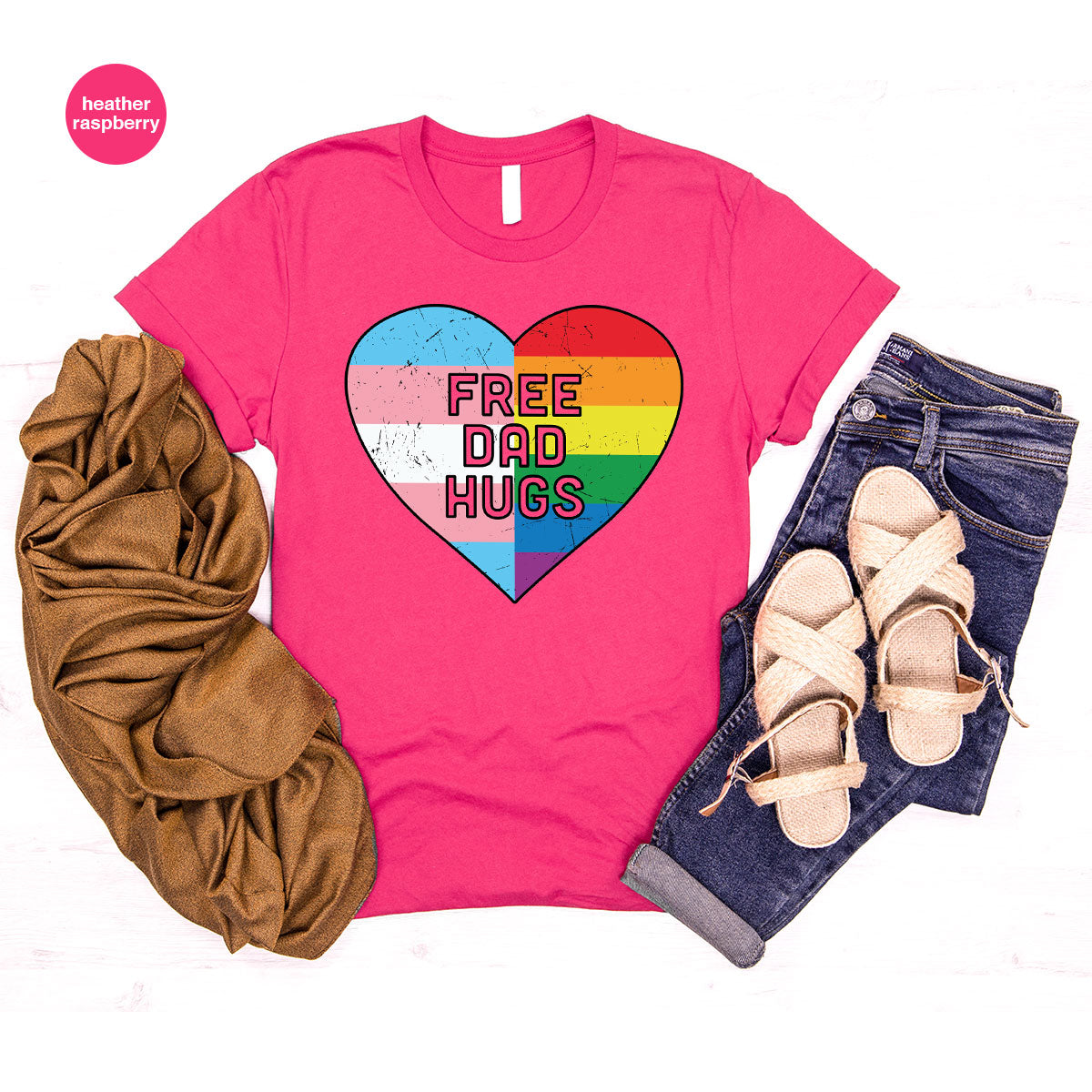 Free Dad Hugs Shirt, LGBT Shirt, LGBT Pride T-Shirt
