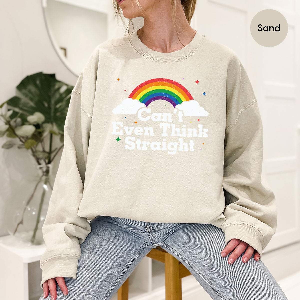 Can I Even Think Straight Shirt, Rainbow T-Shirt, LGBT T-Shirt