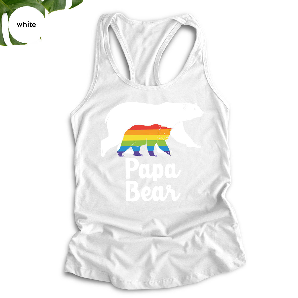 Papa Bear Shirt, Papa Bear T-Shirt, LGBT Shirt, Rainbow Bear Tee