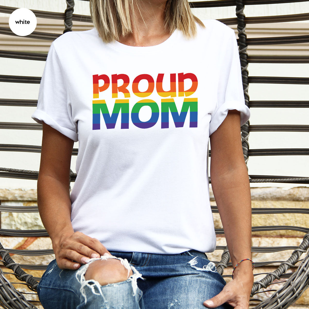 Proud Mom Shirt, LGBT Mom T-Shirt, LGBT Proud Tee