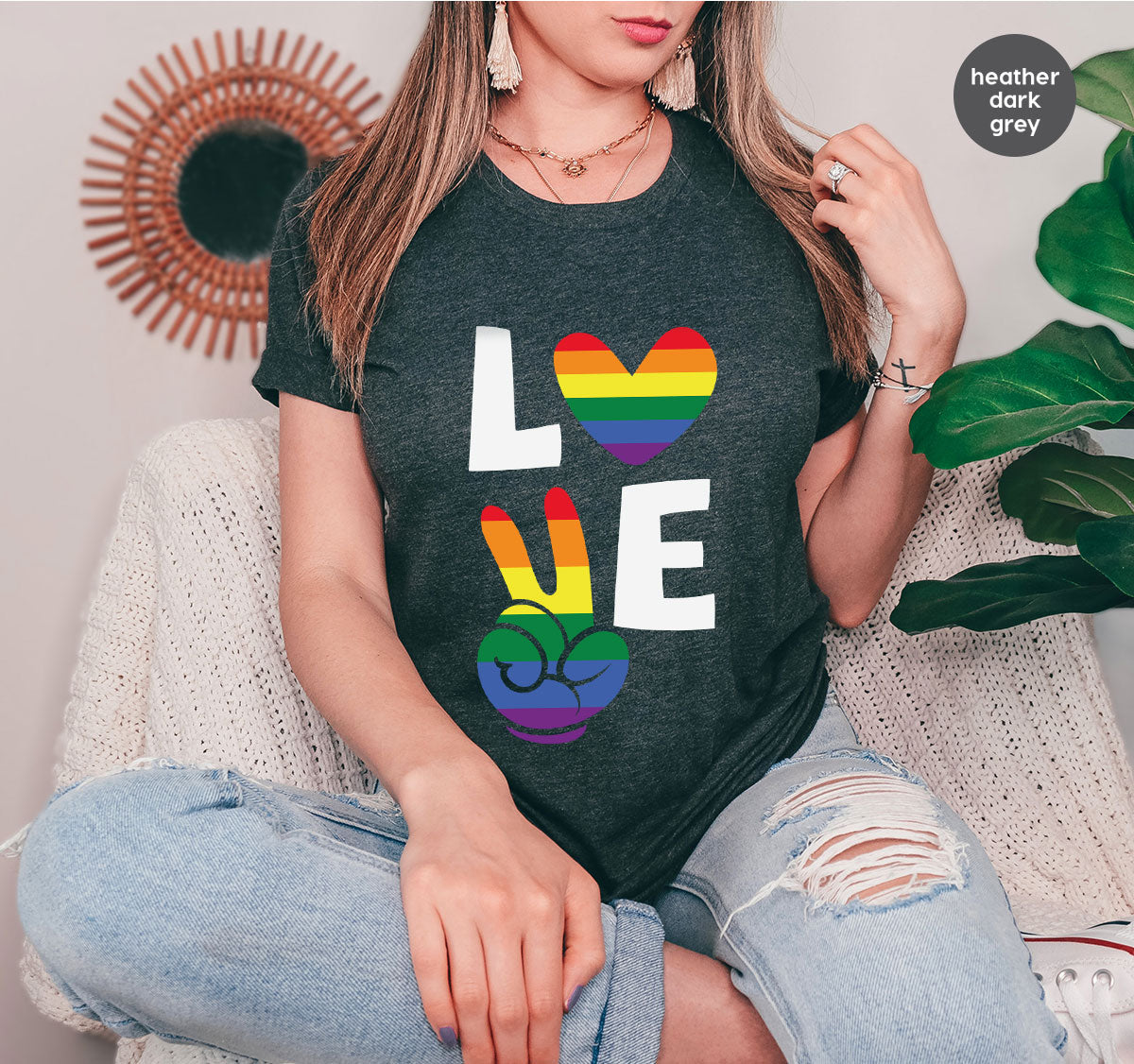 LGBT Love Shirt, Rainbow Glory T-Shirt, Pride Tee