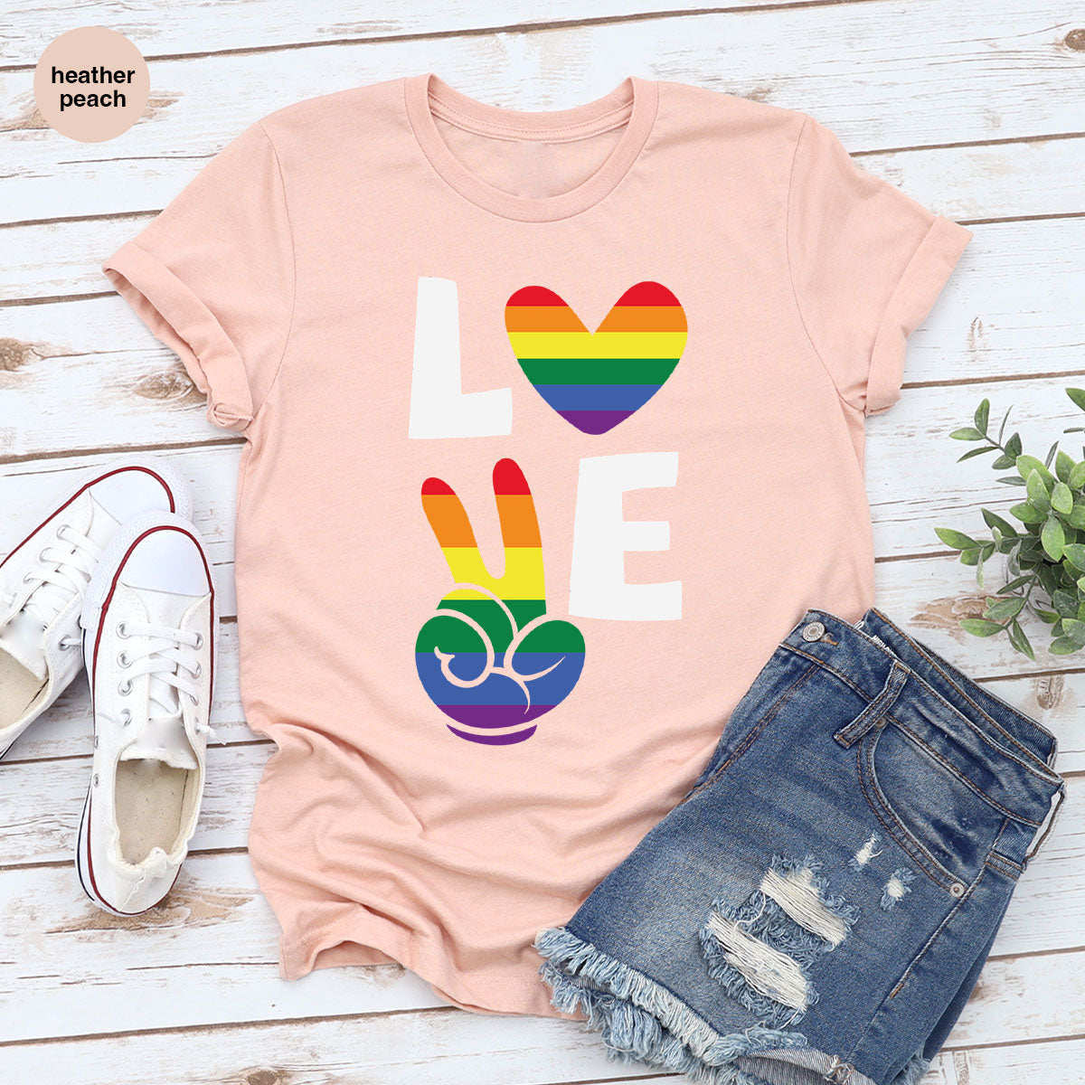 LGBT Love Shirt, Rainbow Glory T-Shirt, Pride Tee