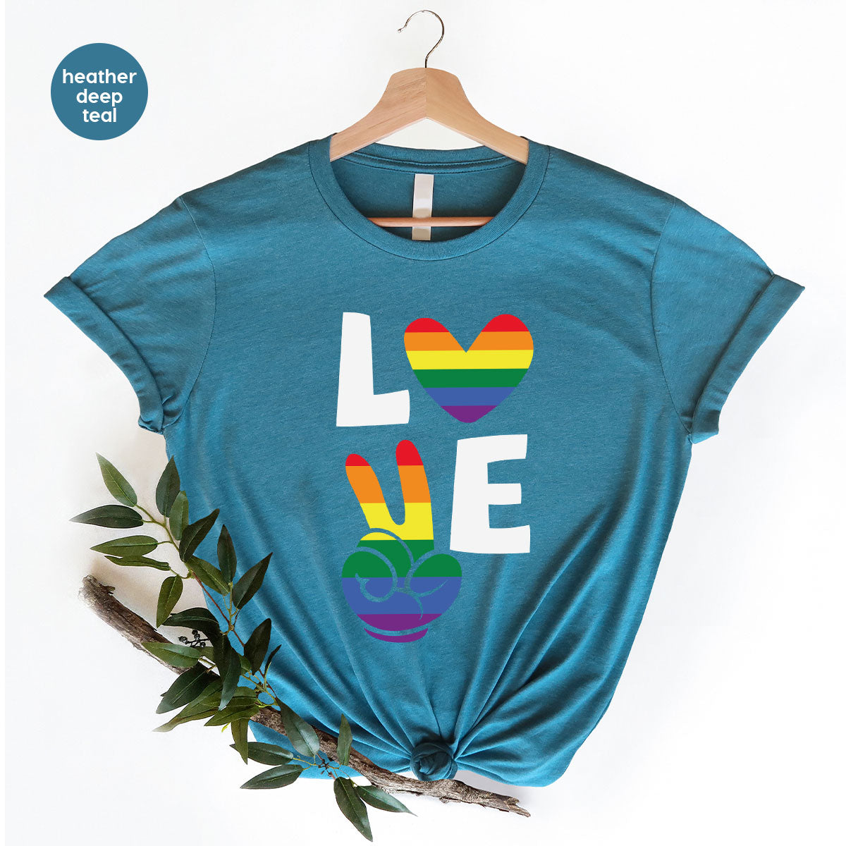LGBT Love Shirt, Rainbow Glory T-Shirt, Pride Tee