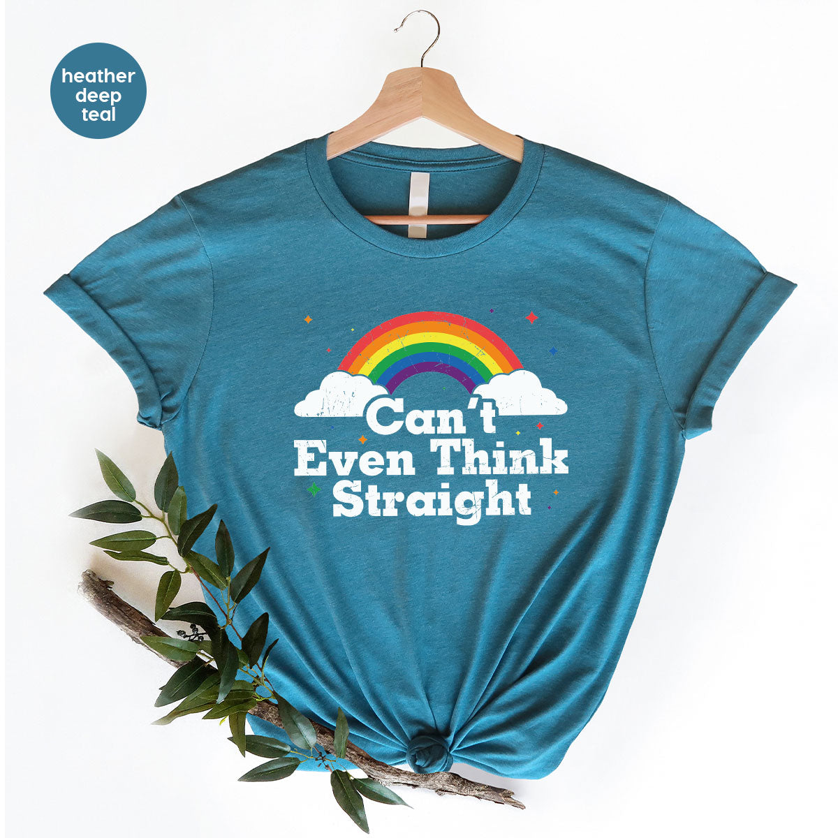 Can I Even Think Straight Shirt, Rainbow T-Shirt, LGBT T-Shirt