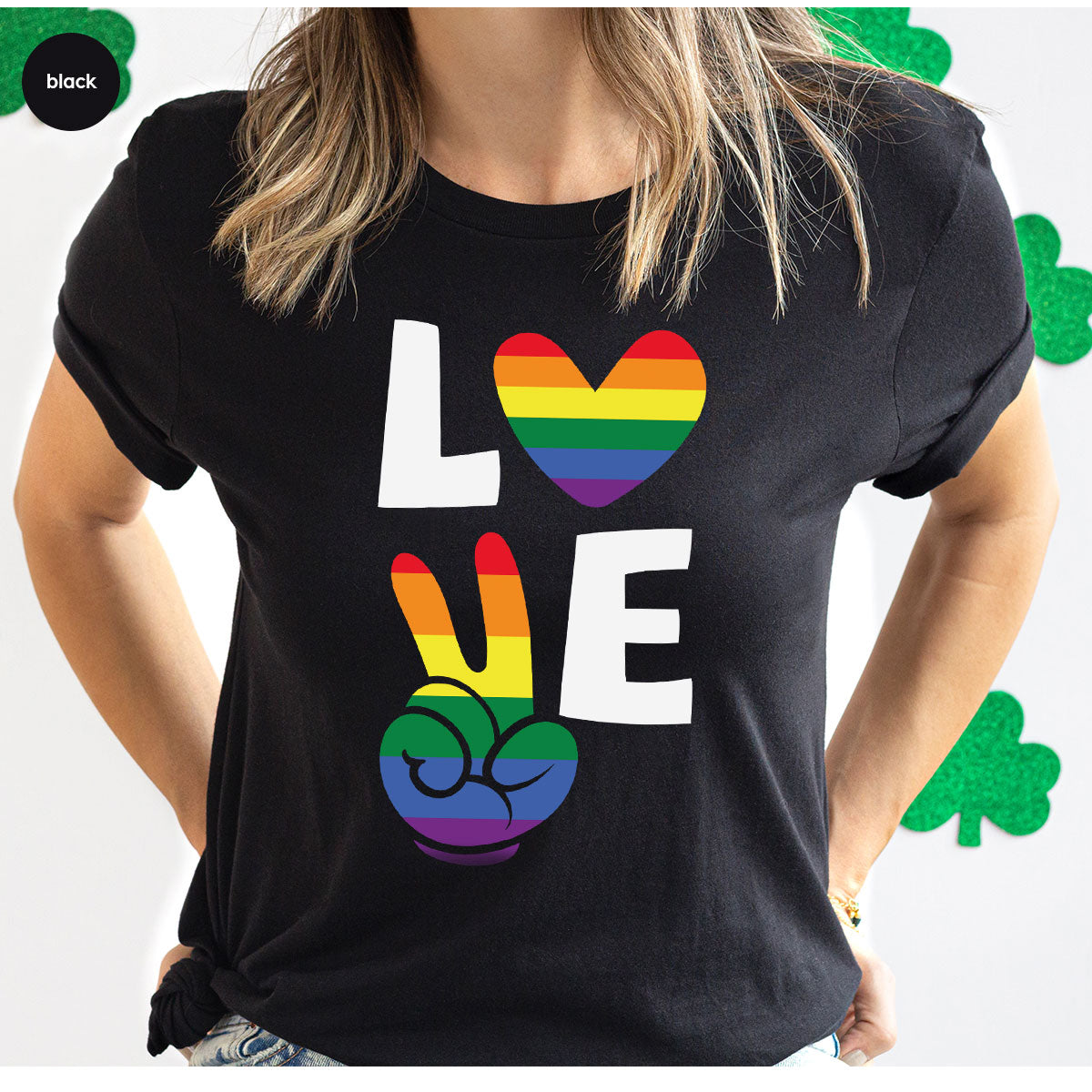 LGBT Love Shirt, Rainbow Glory T-Shirt, Pride Tee