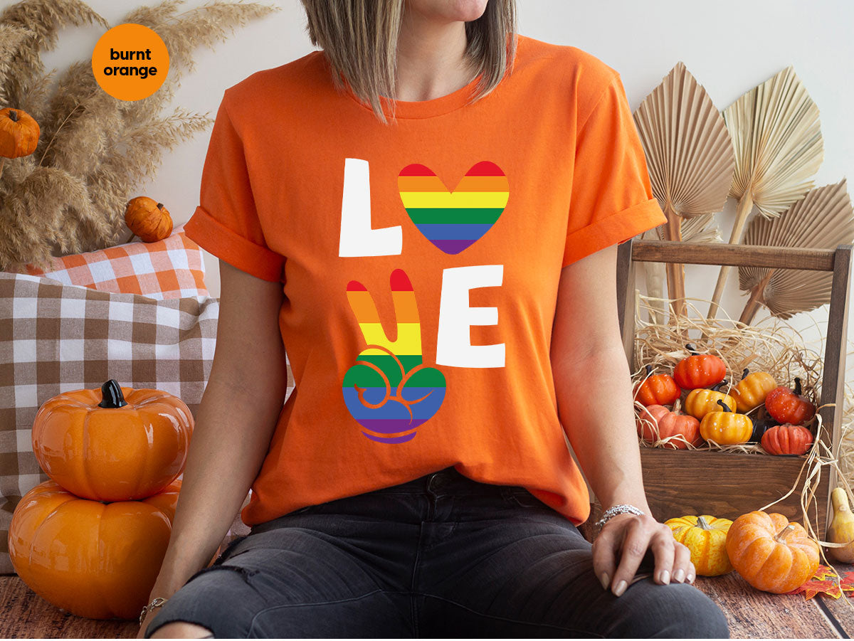 LGBT Love Shirt, Rainbow Glory T-Shirt, Pride Tee