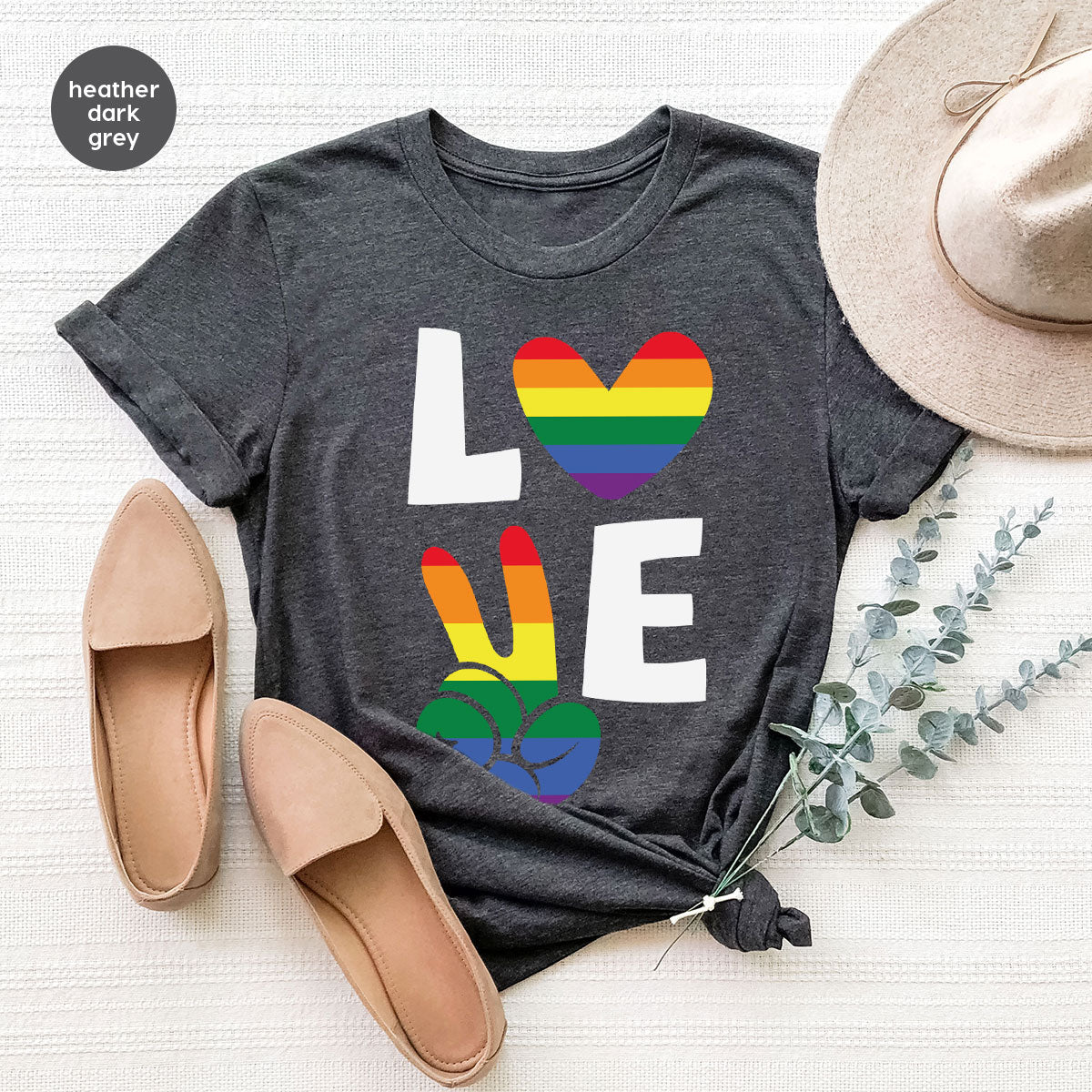 LGBT Love Shirt, Rainbow Glory T-Shirt, Pride Tee