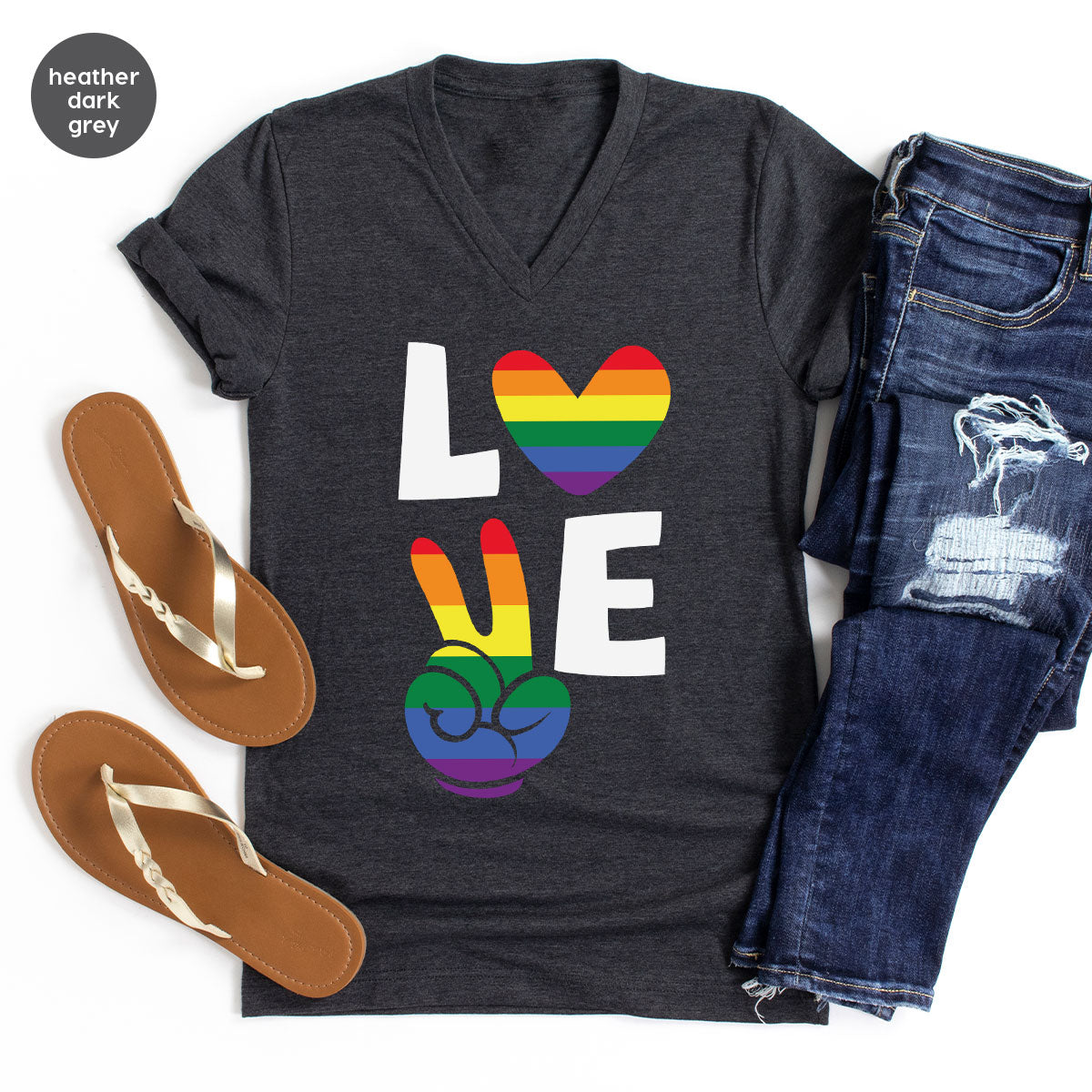 LGBT Love Shirt, Rainbow Glory T-Shirt, Pride Tee