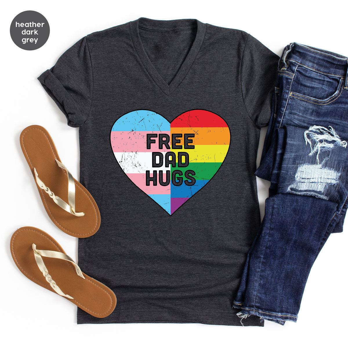 Free Dad Hugs Shirt, LGBT Shirt, LGBT Pride T-Shirt
