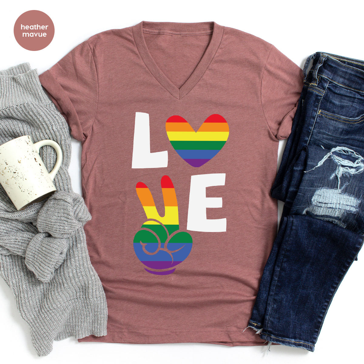 LGBT Love Shirt, Rainbow Glory T-Shirt, Pride Tee