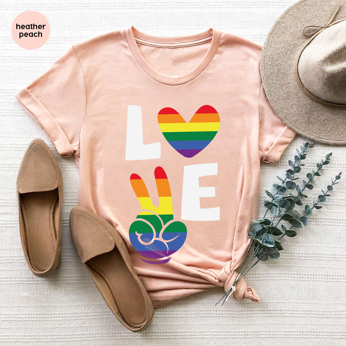 LGBT Love Shirt, Rainbow Glory T-Shirt, Pride Tee