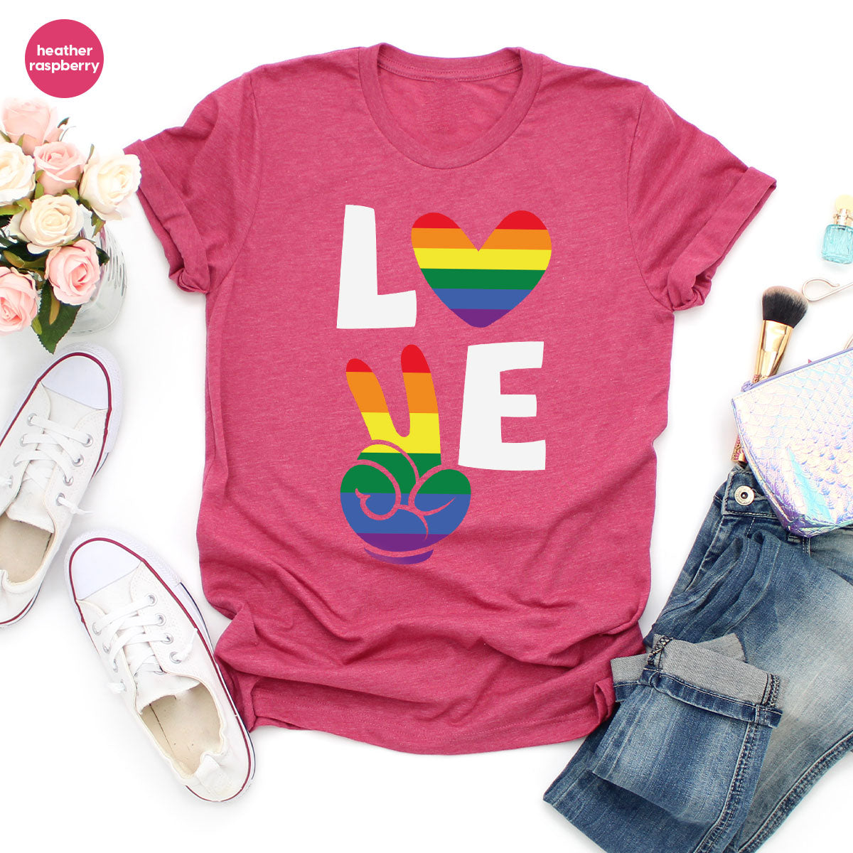 LGBT Love Shirt, Rainbow Glory T-Shirt, Pride Tee