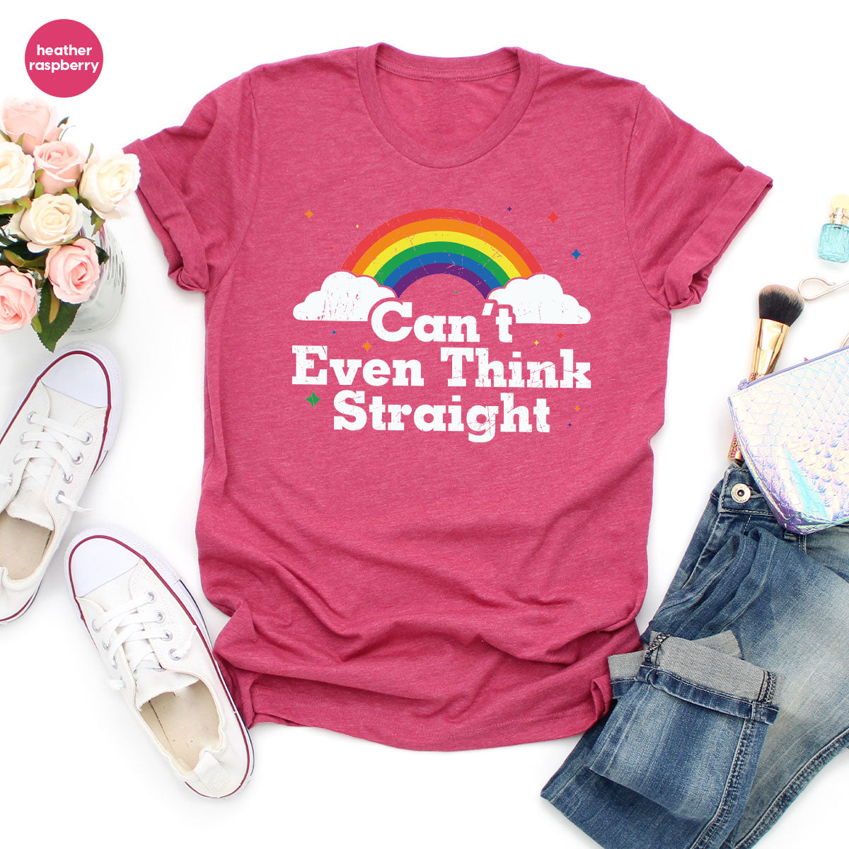Can I Even Think Straight Shirt, Rainbow T-Shirt, LGBT T-Shirt