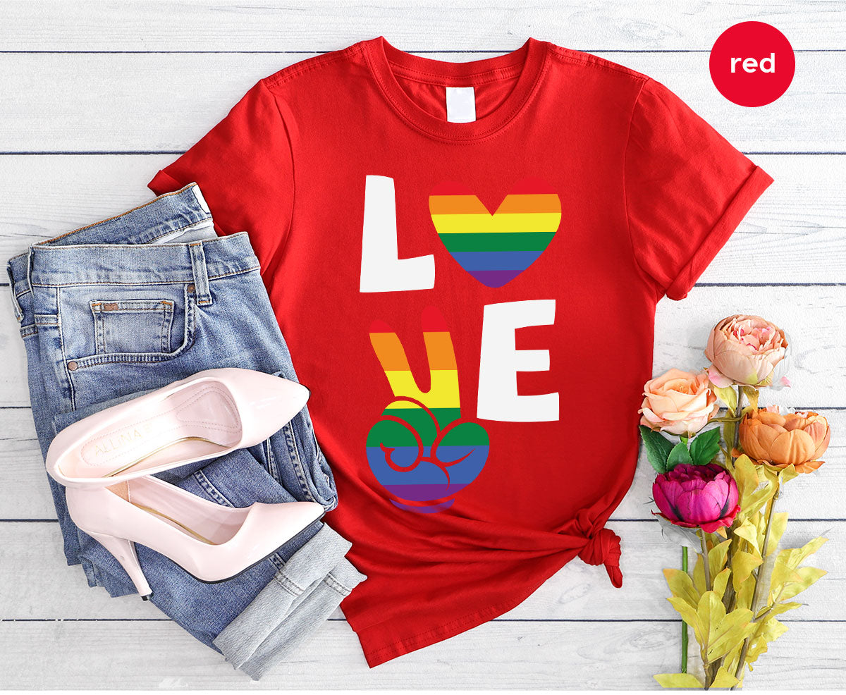 LGBT Love Shirt, Rainbow Glory T-Shirt, Pride Tee