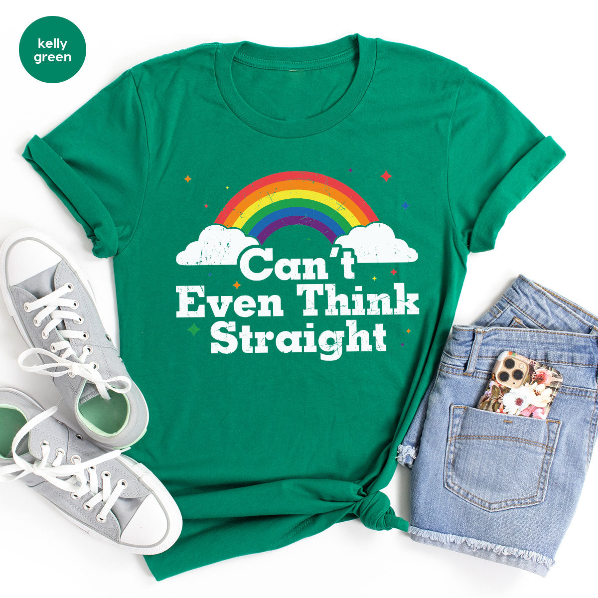 Can I Even Think Straight Shirt, Rainbow T-Shirt, LGBT T-Shirt